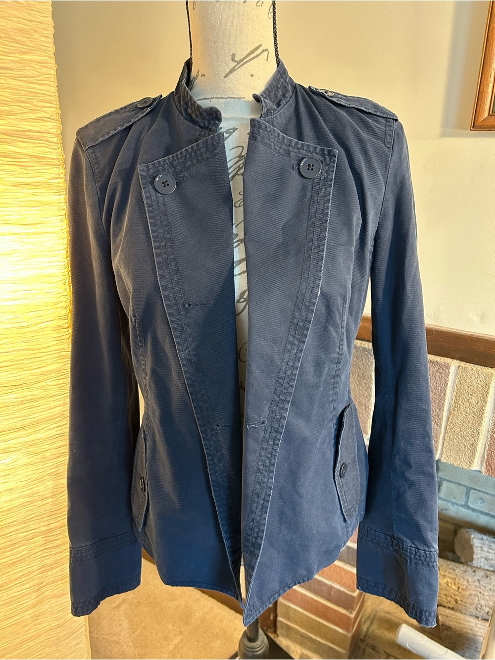 Banana Republic Navy Utility Blazer Jacket